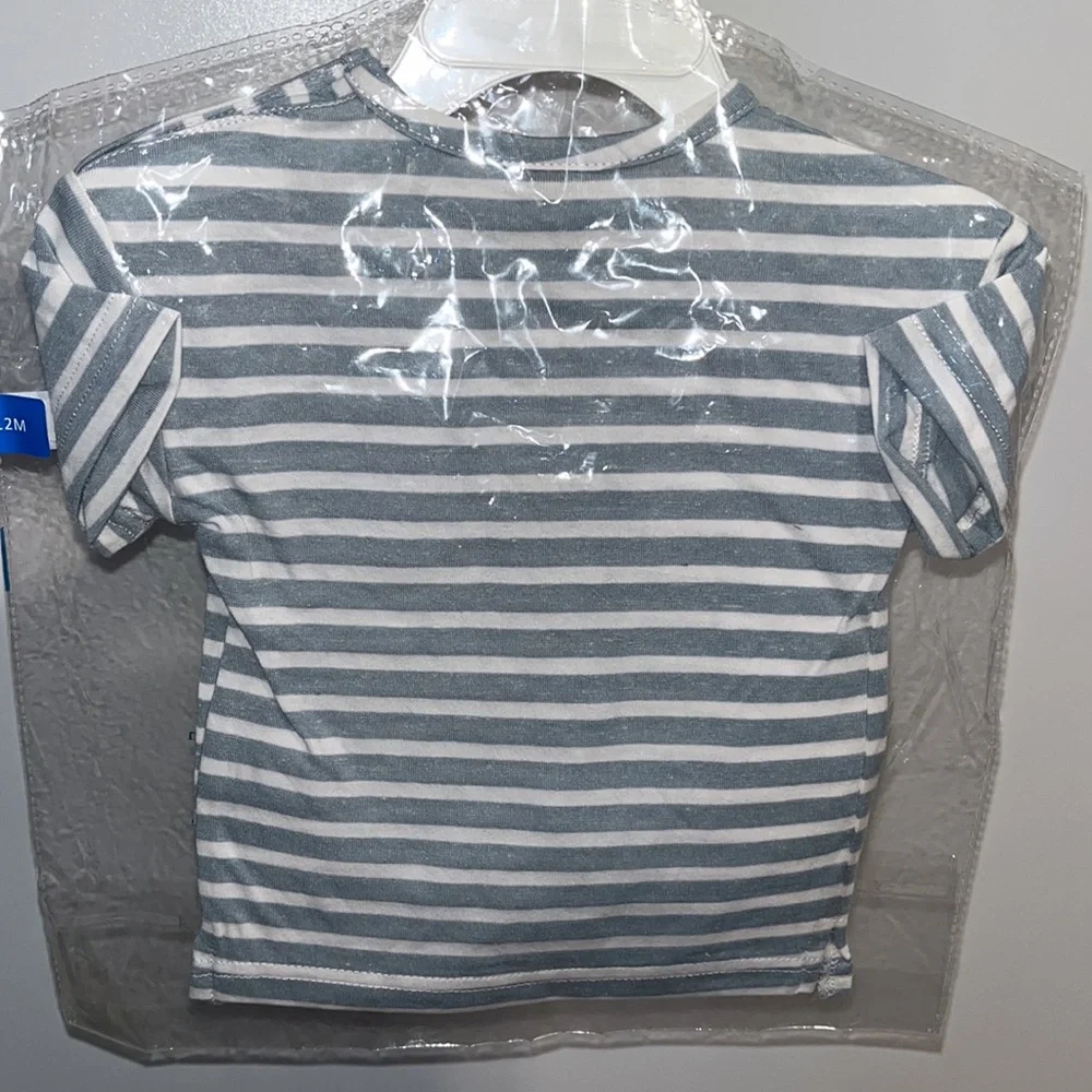 NWT! Baby Boy 12mo First Wave Striped T-Shirt